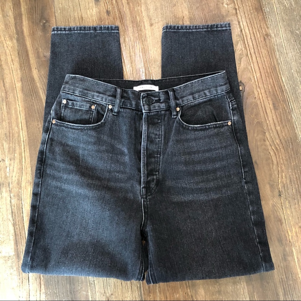 Pac Sun Ultra High Rise Slim Button Up Jeans Sz 27